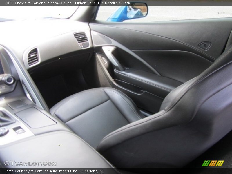 Elkhart Lake Blue Metallic / Black 2019 Chevrolet Corvette Stingray Coupe