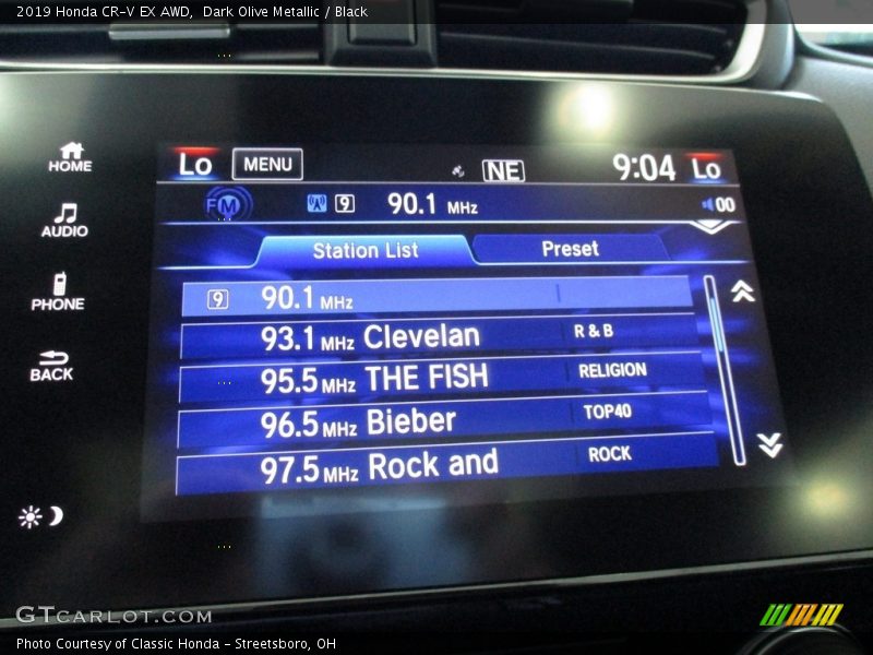 Dark Olive Metallic / Black 2019 Honda CR-V EX AWD