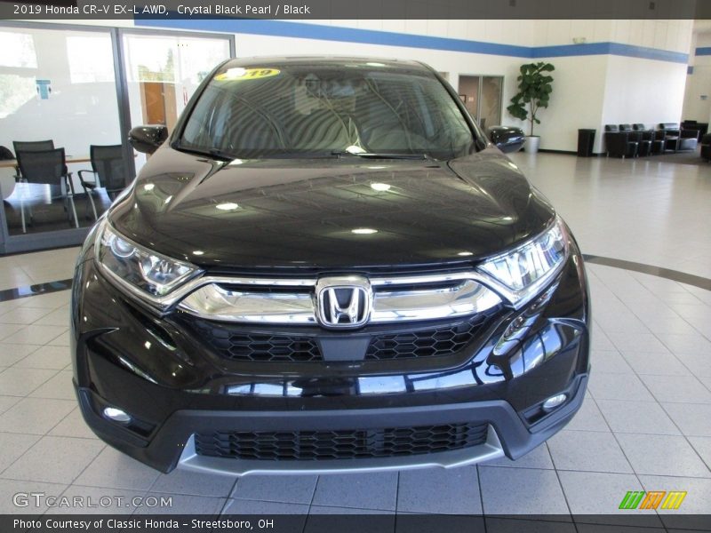 Crystal Black Pearl / Black 2019 Honda CR-V EX-L AWD