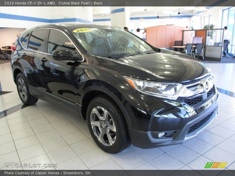 Crystal Black Pearl / Black 2019 Honda CR-V EX-L AWD