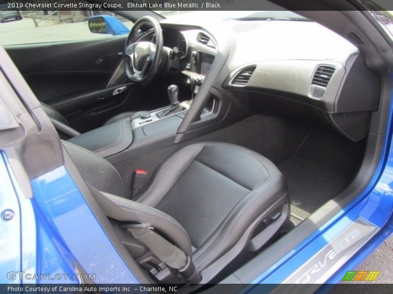 Elkhart Lake Blue Metallic / Black 2019 Chevrolet Corvette Stingray Coupe