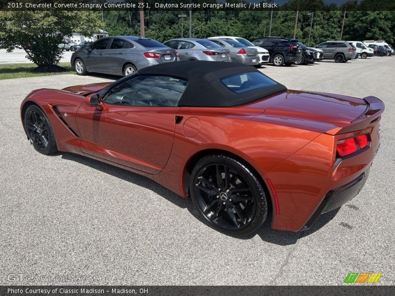 Daytona Sunrise Orange Metallic / Jet Black 2015 Chevrolet Corvette Stingray Convertible Z51