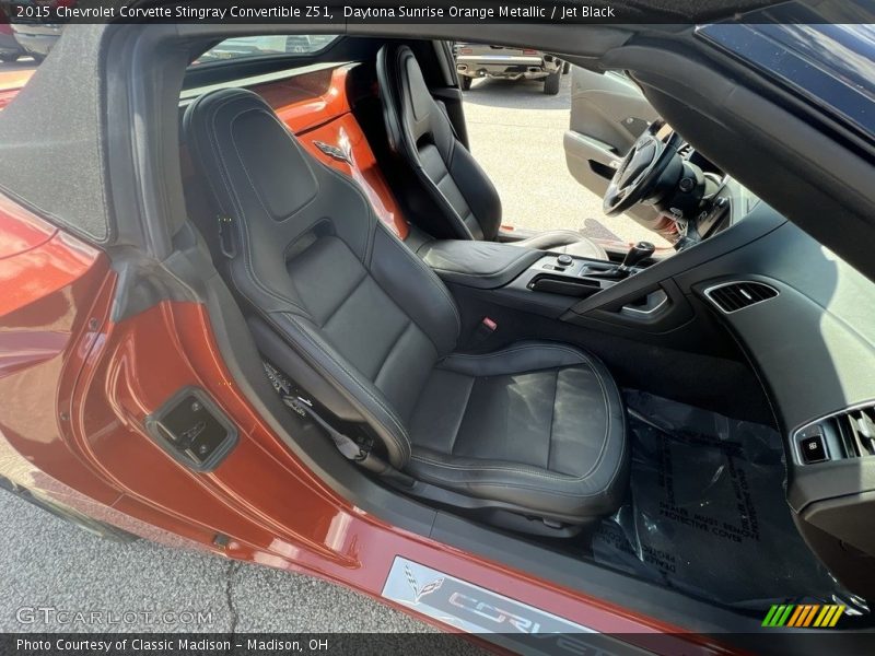 Daytona Sunrise Orange Metallic / Jet Black 2015 Chevrolet Corvette Stingray Convertible Z51