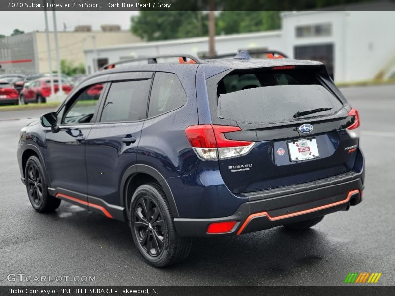 Dark Blue Pearl / Gray 2020 Subaru Forester 2.5i Sport