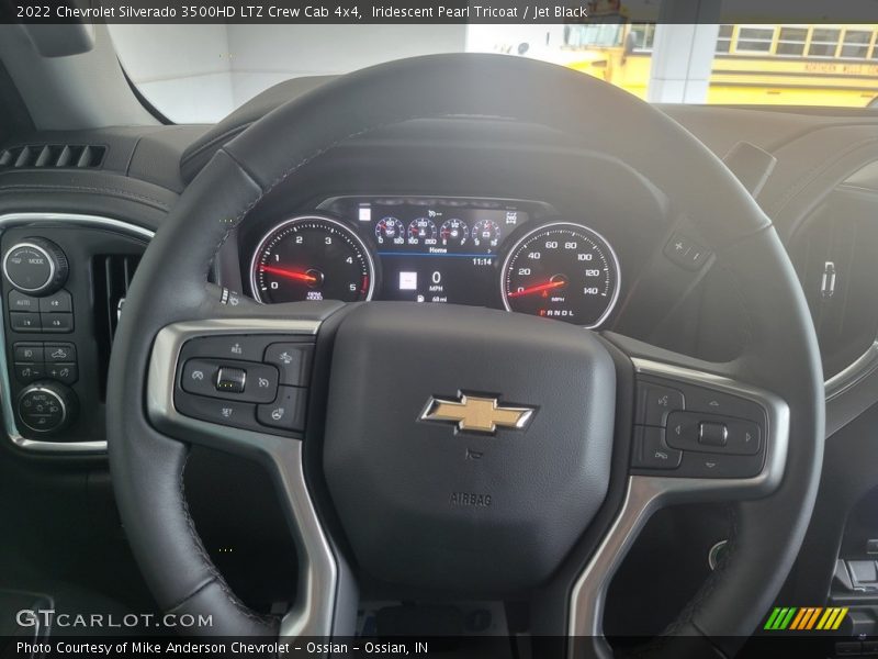 Iridescent Pearl Tricoat / Jet Black 2022 Chevrolet Silverado 3500HD LTZ Crew Cab 4x4