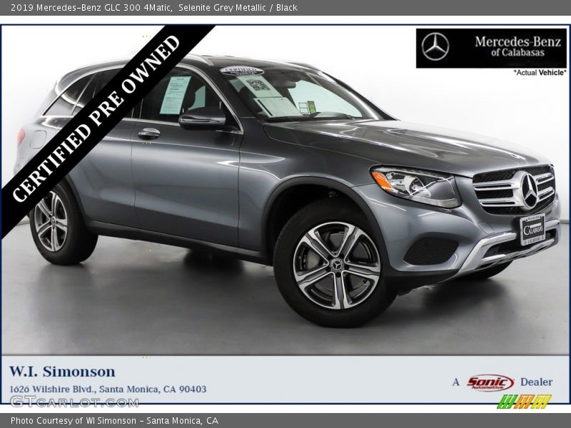 Selenite Grey Metallic / Black 2019 Mercedes-Benz GLC 300 4Matic