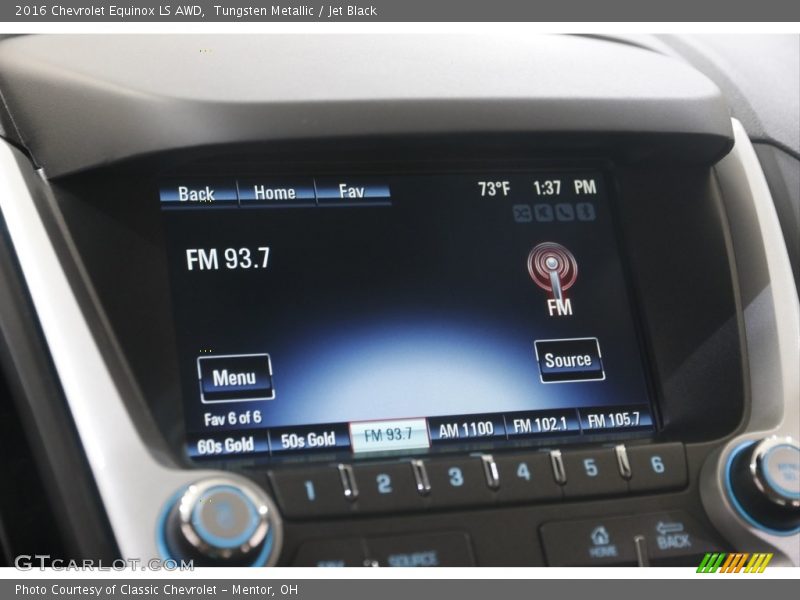 Tungsten Metallic / Jet Black 2016 Chevrolet Equinox LS AWD