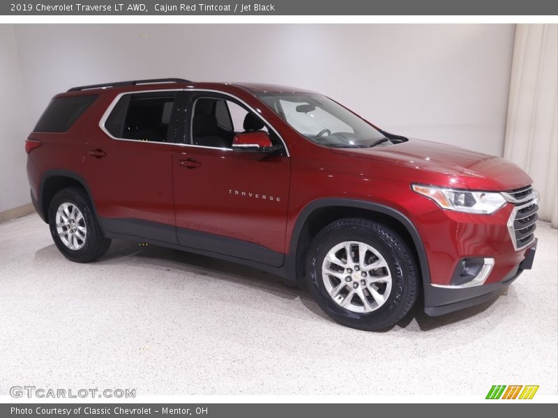 Cajun Red Tintcoat / Jet Black 2019 Chevrolet Traverse LT AWD