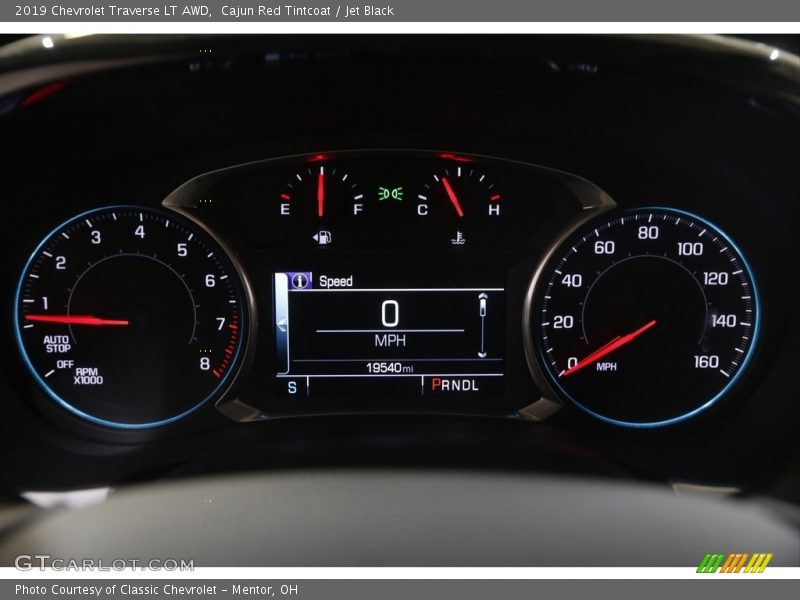 Cajun Red Tintcoat / Jet Black 2019 Chevrolet Traverse LT AWD