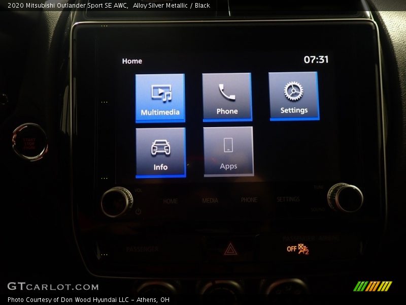 Alloy Silver Metallic / Black 2020 Mitsubishi Outlander Sport SE AWC