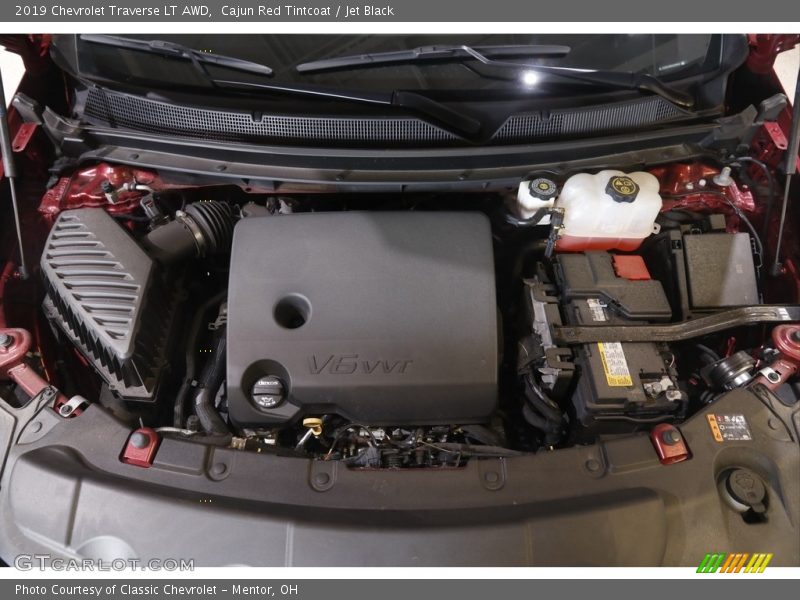 Cajun Red Tintcoat / Jet Black 2019 Chevrolet Traverse LT AWD