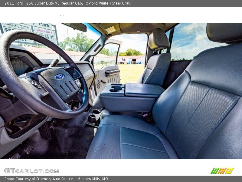 Oxford White / Steel Gray 2011 Ford F250 Super Duty XL Regular Cab