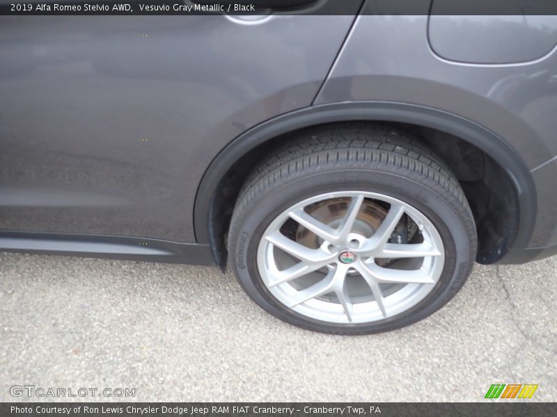 Vesuvio Gray Metallic / Black 2019 Alfa Romeo Stelvio AWD
