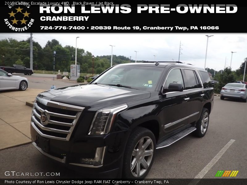 Black Raven / Jet Black 2015 Cadillac Escalade Luxury 4WD