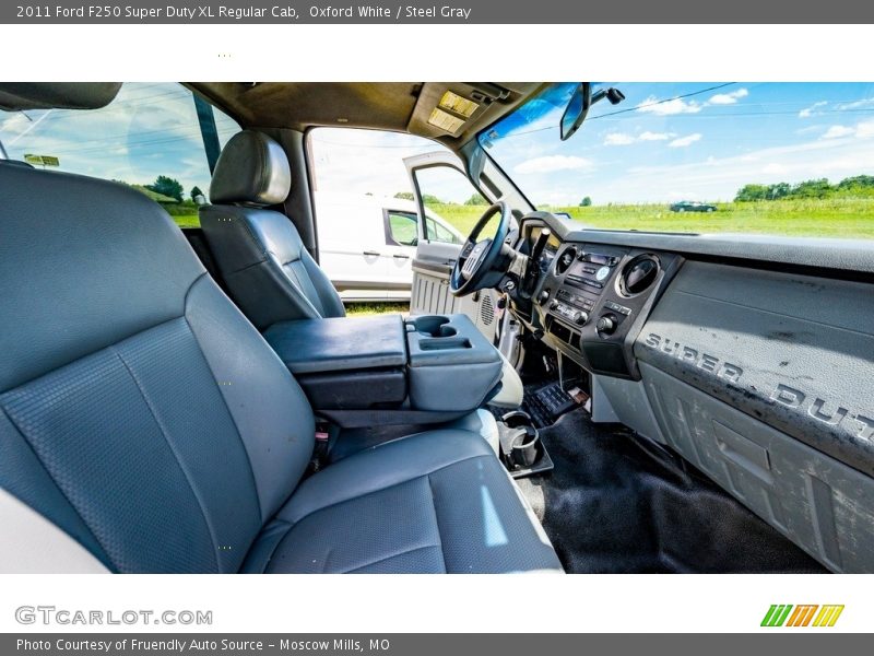 Oxford White / Steel Gray 2011 Ford F250 Super Duty XL Regular Cab