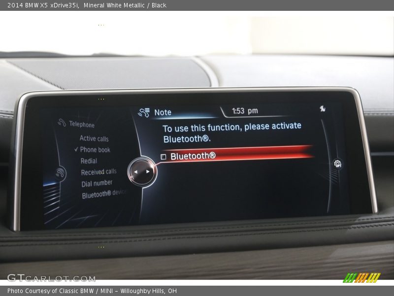 Mineral White Metallic / Black 2014 BMW X5 xDrive35i
