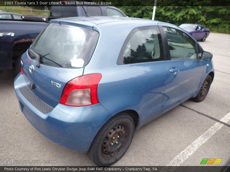 Bayou Blue Metallic / Bisque 2007 Toyota Yaris 3 Door Liftback