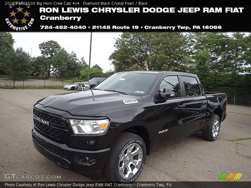 Diamond Black Crystal Pearl / Black 2022 Ram 1500 Big Horn Crew Cab 4x4