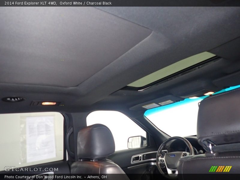 Oxford White / Charcoal Black 2014 Ford Explorer XLT 4WD