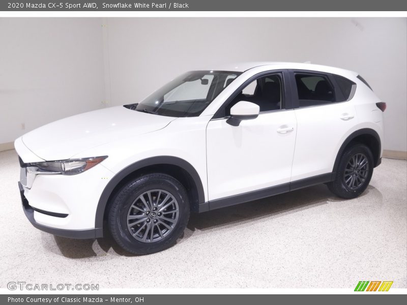 Snowflake White Pearl / Black 2020 Mazda CX-5 Sport AWD