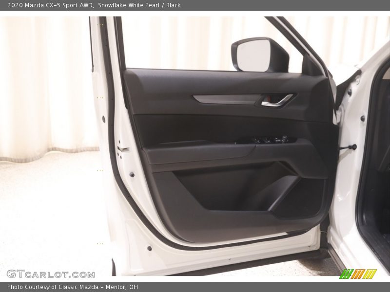 Snowflake White Pearl / Black 2020 Mazda CX-5 Sport AWD