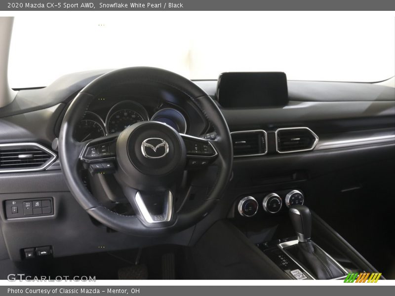 Snowflake White Pearl / Black 2020 Mazda CX-5 Sport AWD