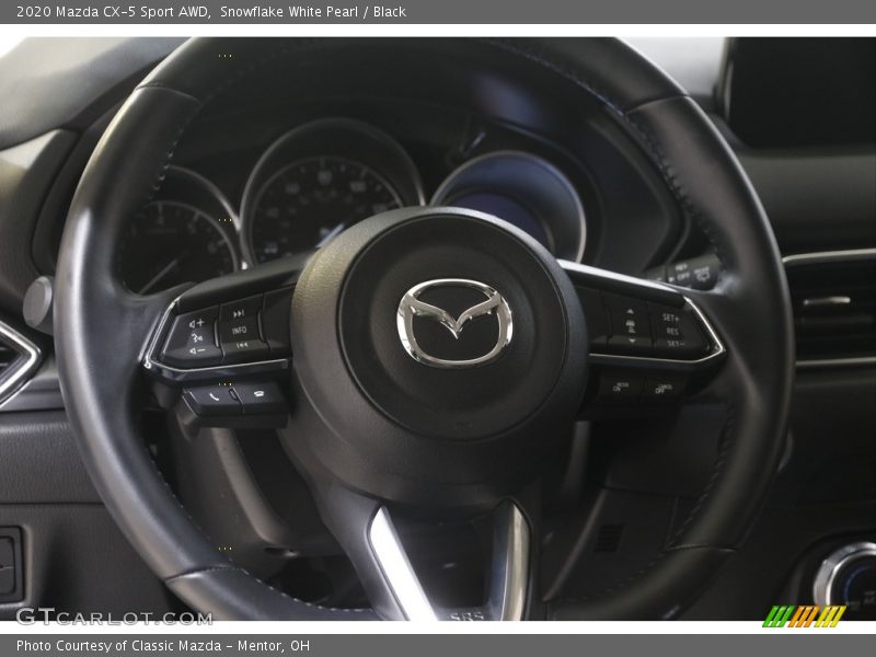 Snowflake White Pearl / Black 2020 Mazda CX-5 Sport AWD