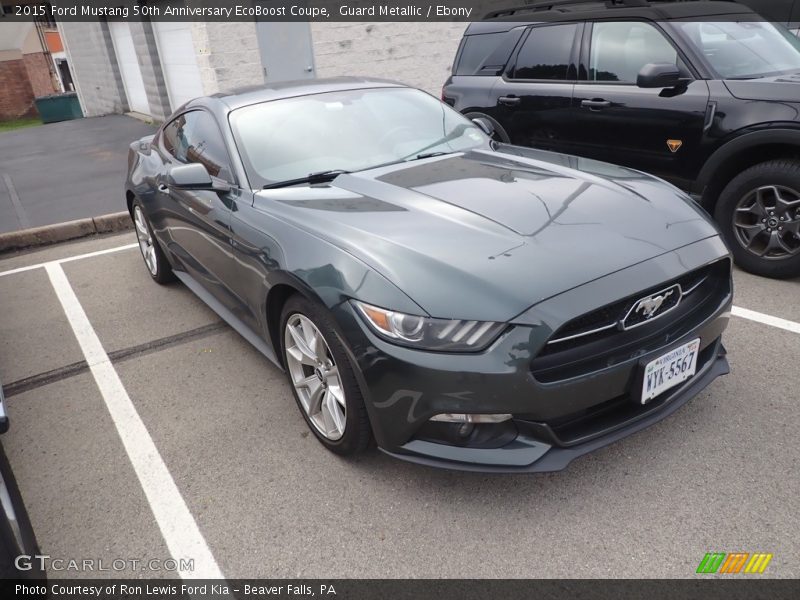 Guard Metallic / Ebony 2015 Ford Mustang 50th Anniversary EcoBoost Coupe