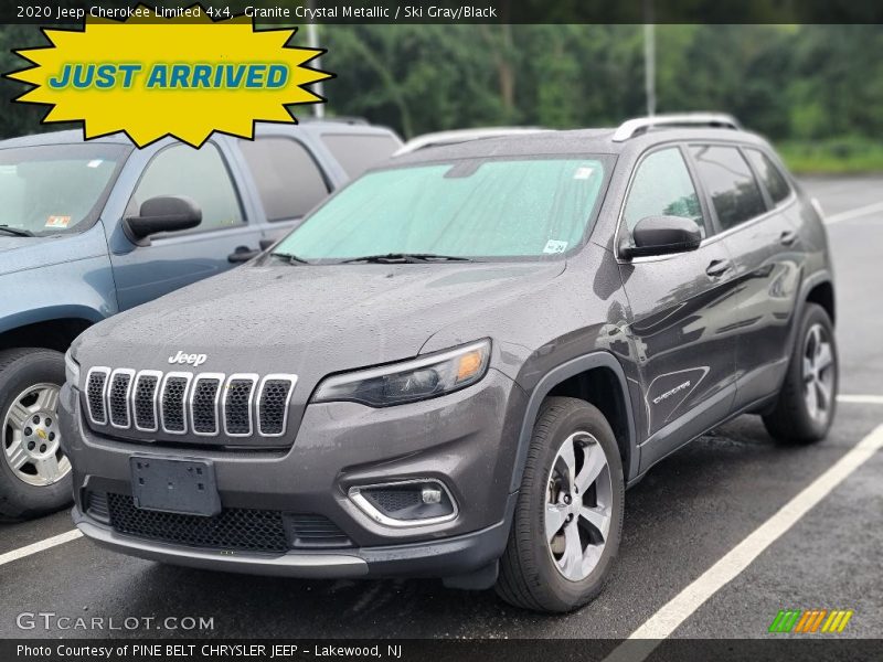 Granite Crystal Metallic / Ski Gray/Black 2020 Jeep Cherokee Limited 4x4