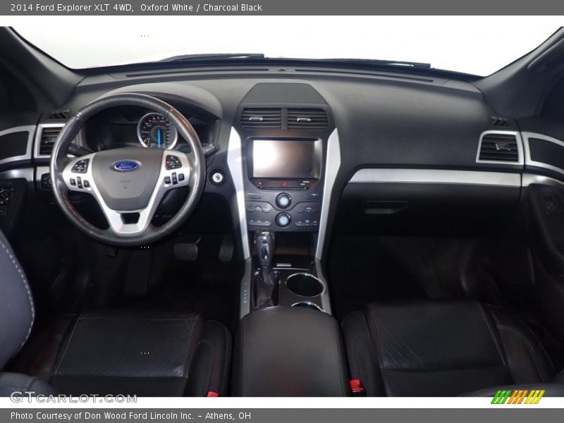 Oxford White / Charcoal Black 2014 Ford Explorer XLT 4WD