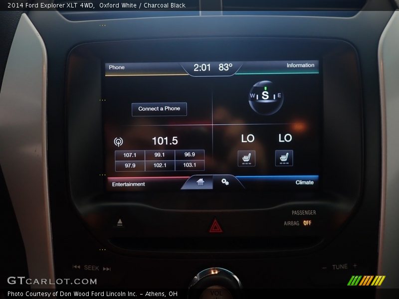 Oxford White / Charcoal Black 2014 Ford Explorer XLT 4WD