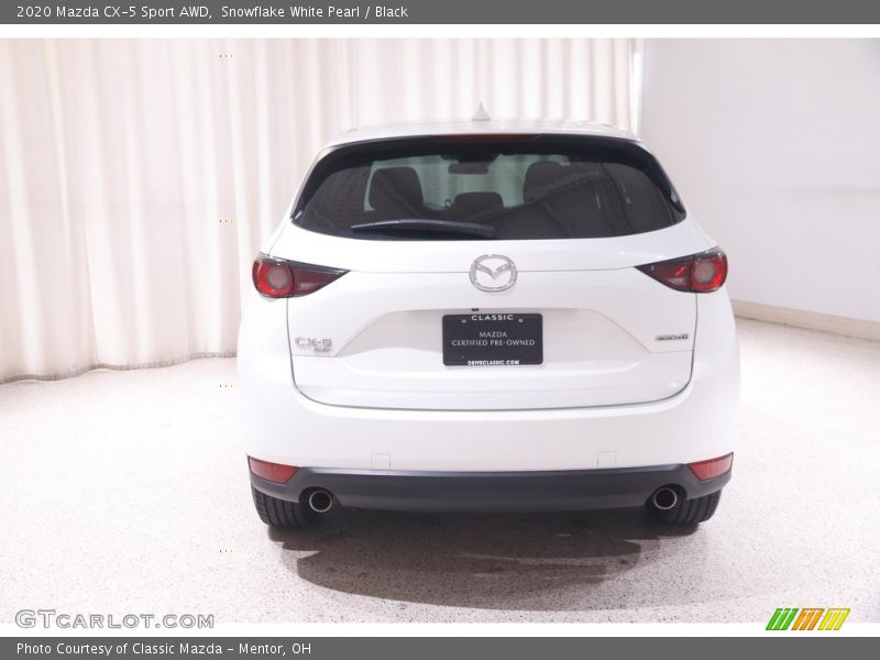 Snowflake White Pearl / Black 2020 Mazda CX-5 Sport AWD