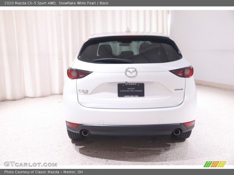 Snowflake White Pearl / Black 2020 Mazda CX-5 Sport AWD