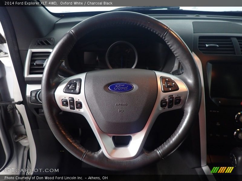 Oxford White / Charcoal Black 2014 Ford Explorer XLT 4WD