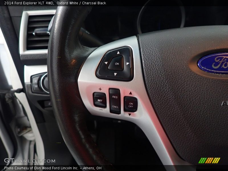 Oxford White / Charcoal Black 2014 Ford Explorer XLT 4WD
