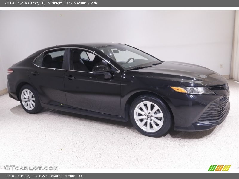 Midnight Black Metallic / Ash 2019 Toyota Camry LE