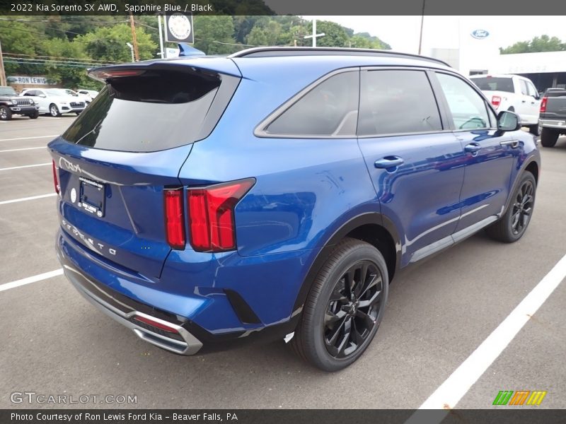 Sapphire Blue / Black 2022 Kia Sorento SX AWD