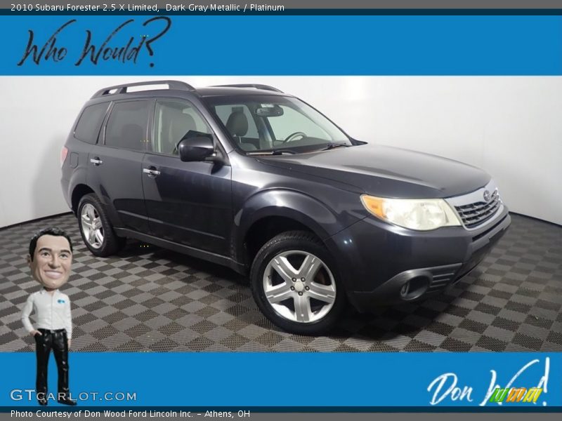 Dark Gray Metallic / Platinum 2010 Subaru Forester 2.5 X Limited