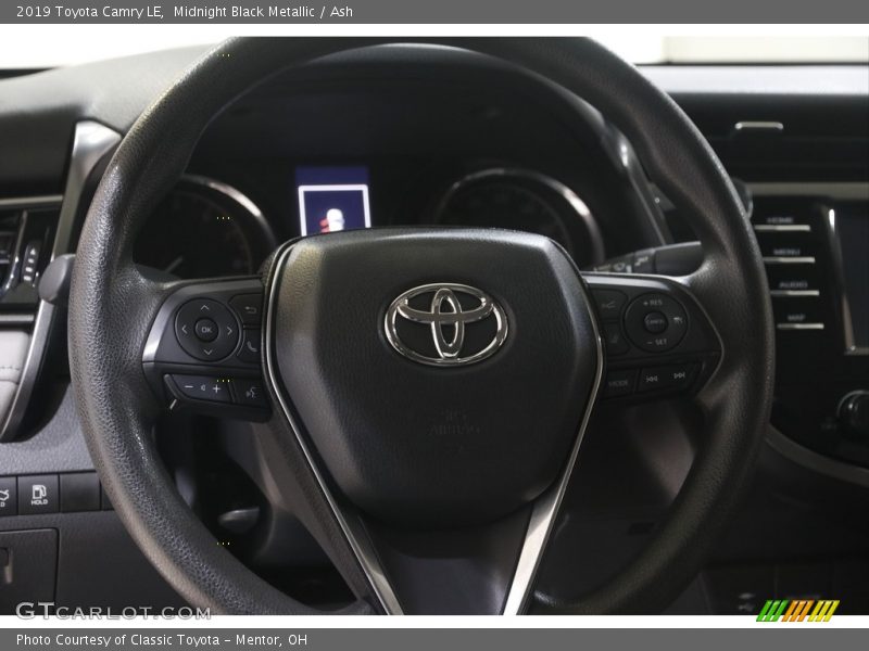 Midnight Black Metallic / Ash 2019 Toyota Camry LE