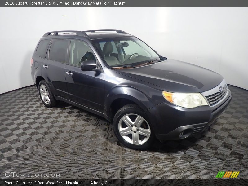 Dark Gray Metallic / Platinum 2010 Subaru Forester 2.5 X Limited