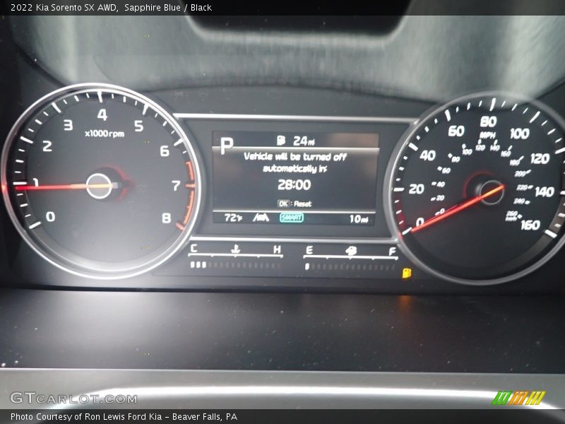 Sapphire Blue / Black 2022 Kia Sorento SX AWD