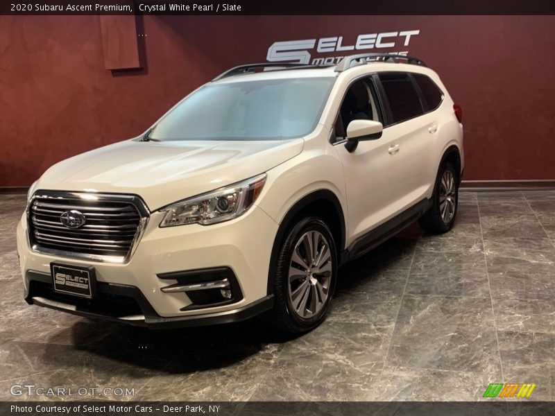 Crystal White Pearl / Slate 2020 Subaru Ascent Premium