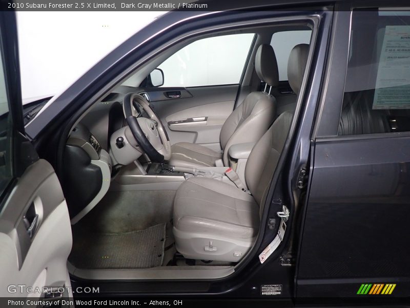 Dark Gray Metallic / Platinum 2010 Subaru Forester 2.5 X Limited