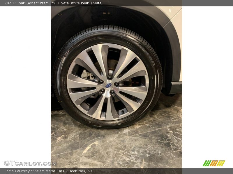 Crystal White Pearl / Slate 2020 Subaru Ascent Premium