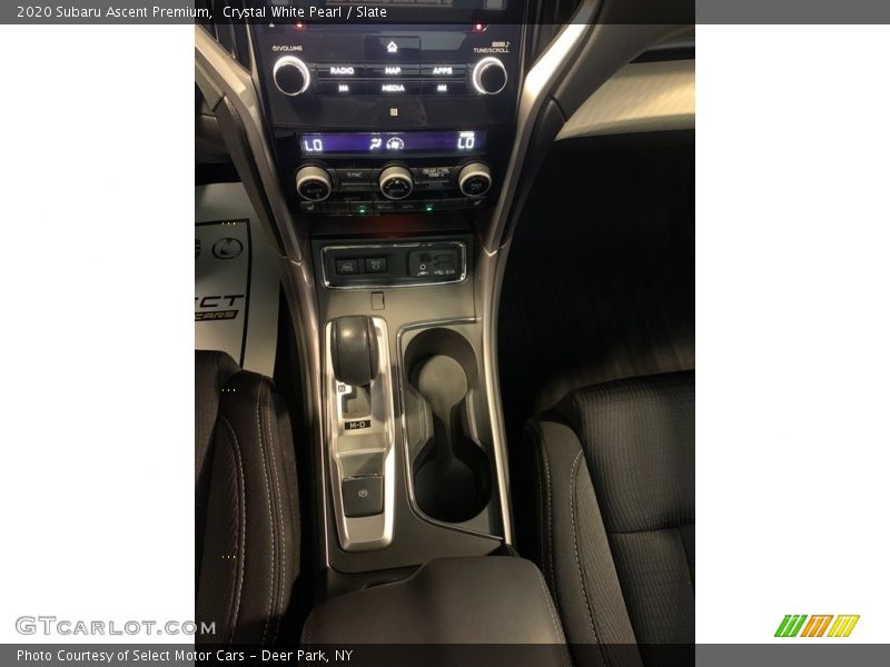 Crystal White Pearl / Slate 2020 Subaru Ascent Premium