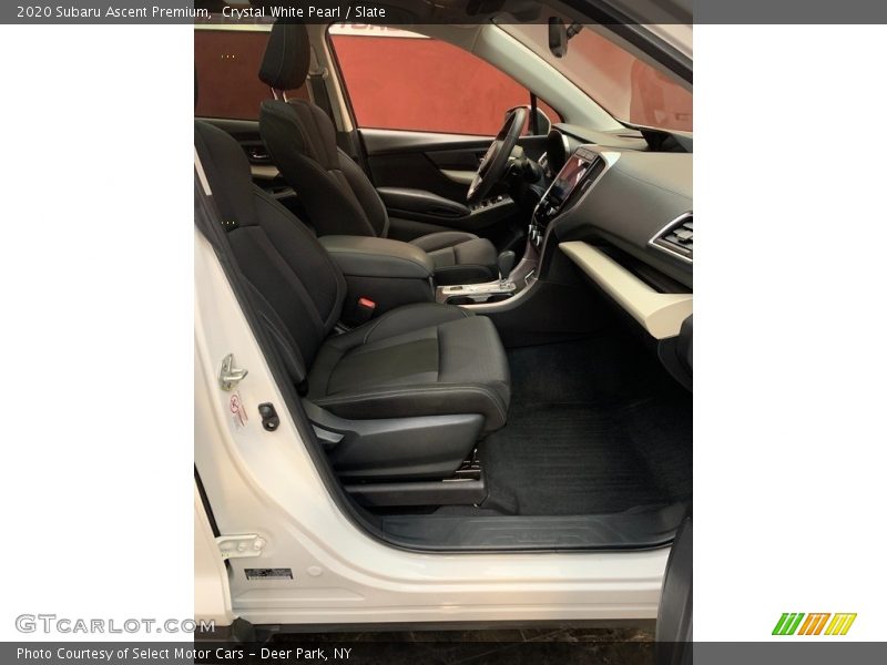 Crystal White Pearl / Slate 2020 Subaru Ascent Premium