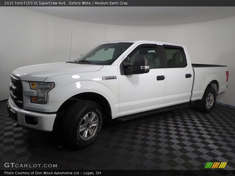 Oxford White / Medium Earth Gray 2015 Ford F150 XL SuperCrew 4x4