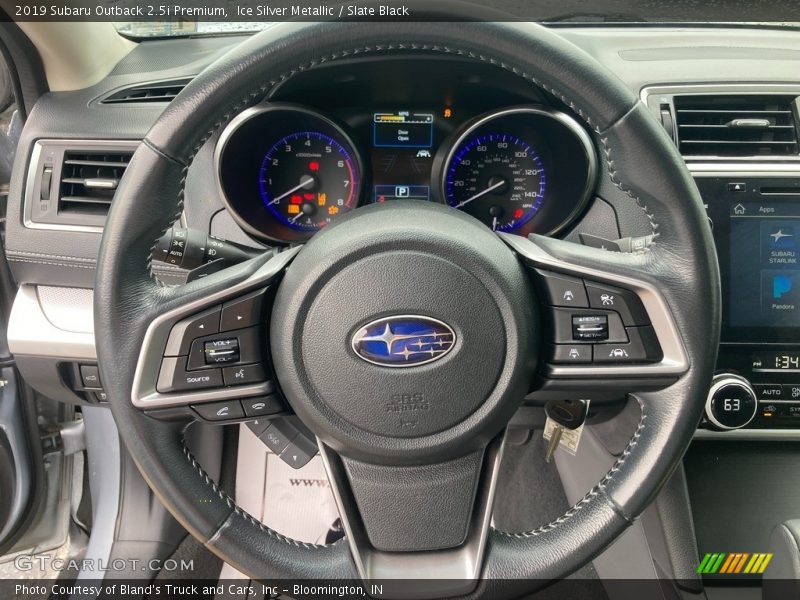 Ice Silver Metallic / Slate Black 2019 Subaru Outback 2.5i Premium