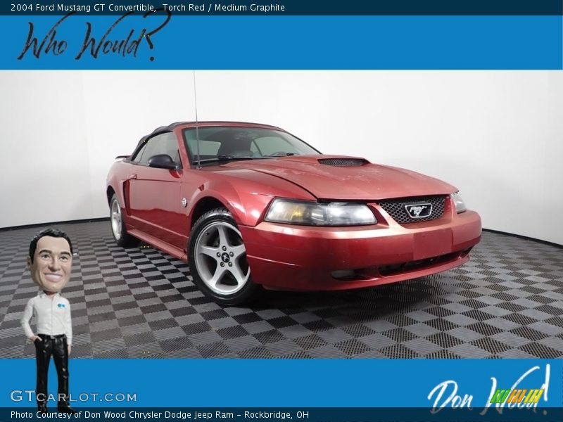 Torch Red / Medium Graphite 2004 Ford Mustang GT Convertible