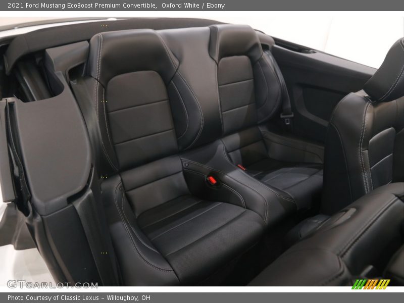 Rear Seat of 2021 Mustang EcoBoost Premium Convertible